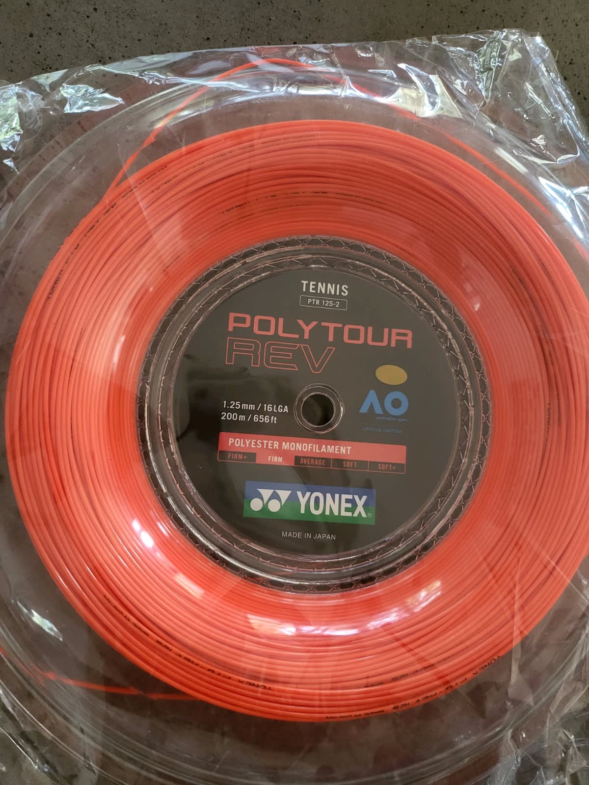 Yonex Poly Tour Fire 16 1.30mm 200M Reel - W & D Strings