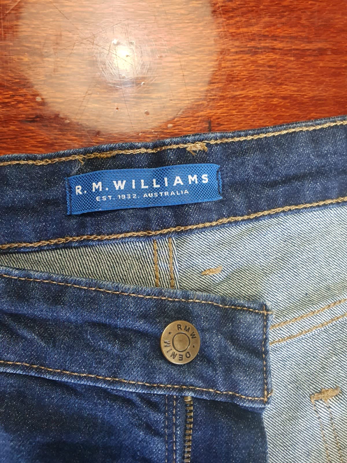RM Williams Jeans R. M. Denim Jeans Made In Australia Size 36R 36