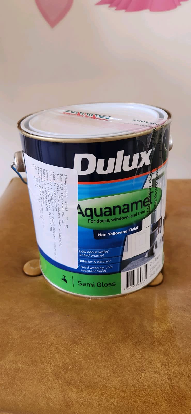 dulux aquanamel semi gloss 2l