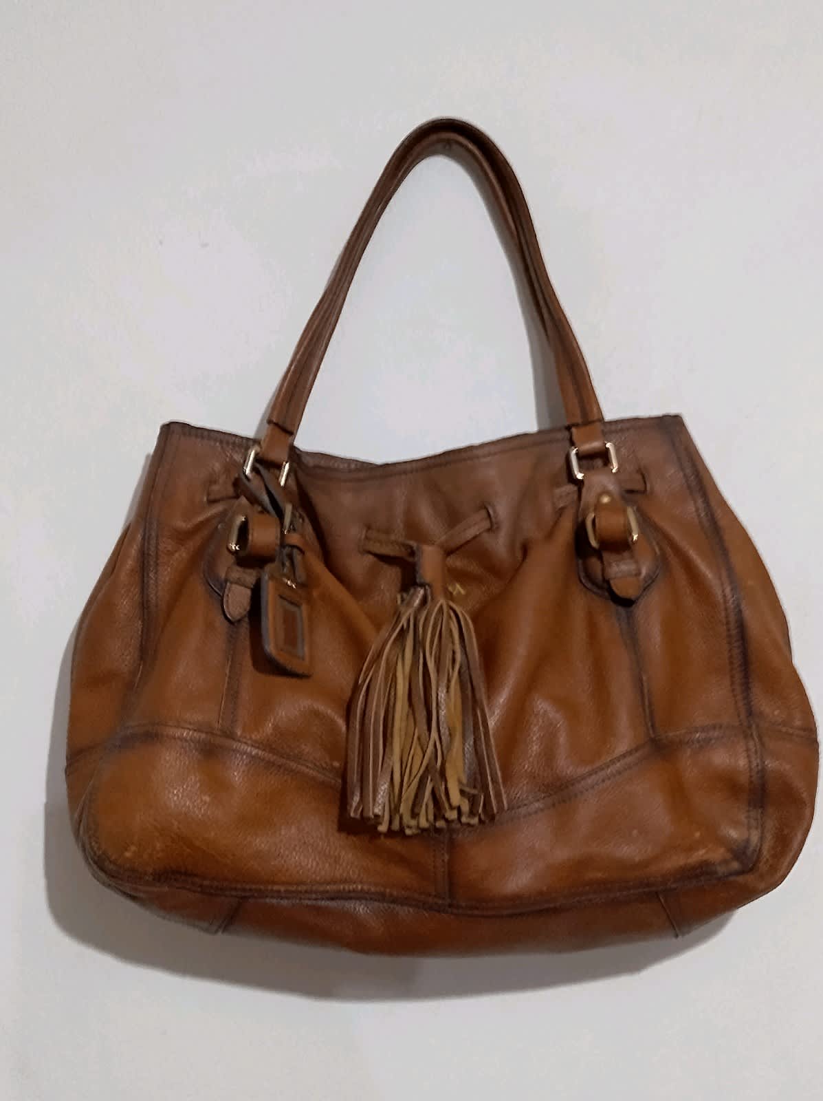 Pierre Cardin Large Hobo Relaxed Suede Shoulder Bag