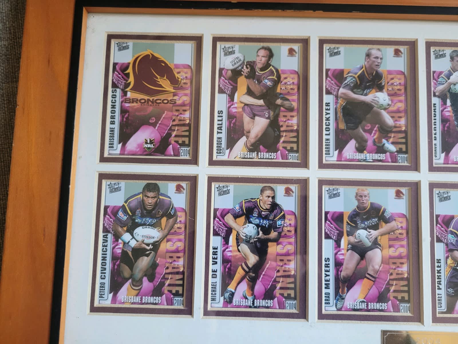 Brisbane Broncos Premierships Tribute Print Framed – exclusivesignings