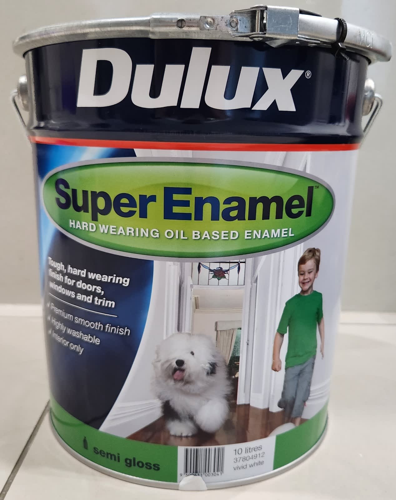 Dulux 4L Wash&Wear Semi Gloss Vivid White Interior Paint - Bunnings  Australia