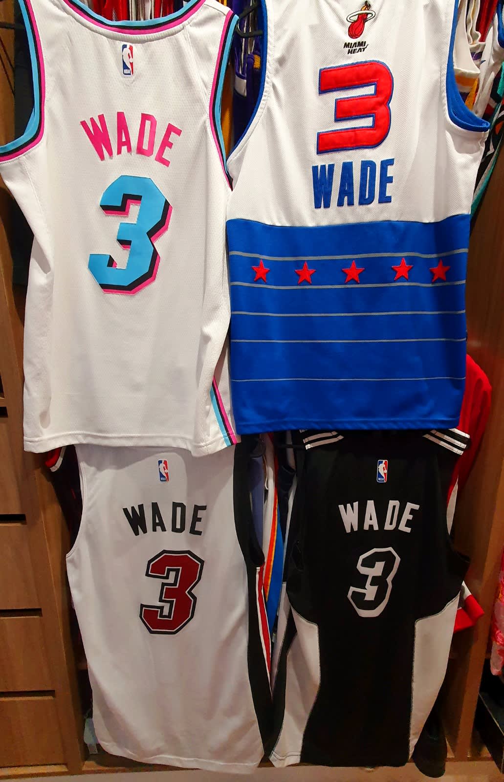 Miami Heat Vice City Jerseys Wade #3 white S M L jersey