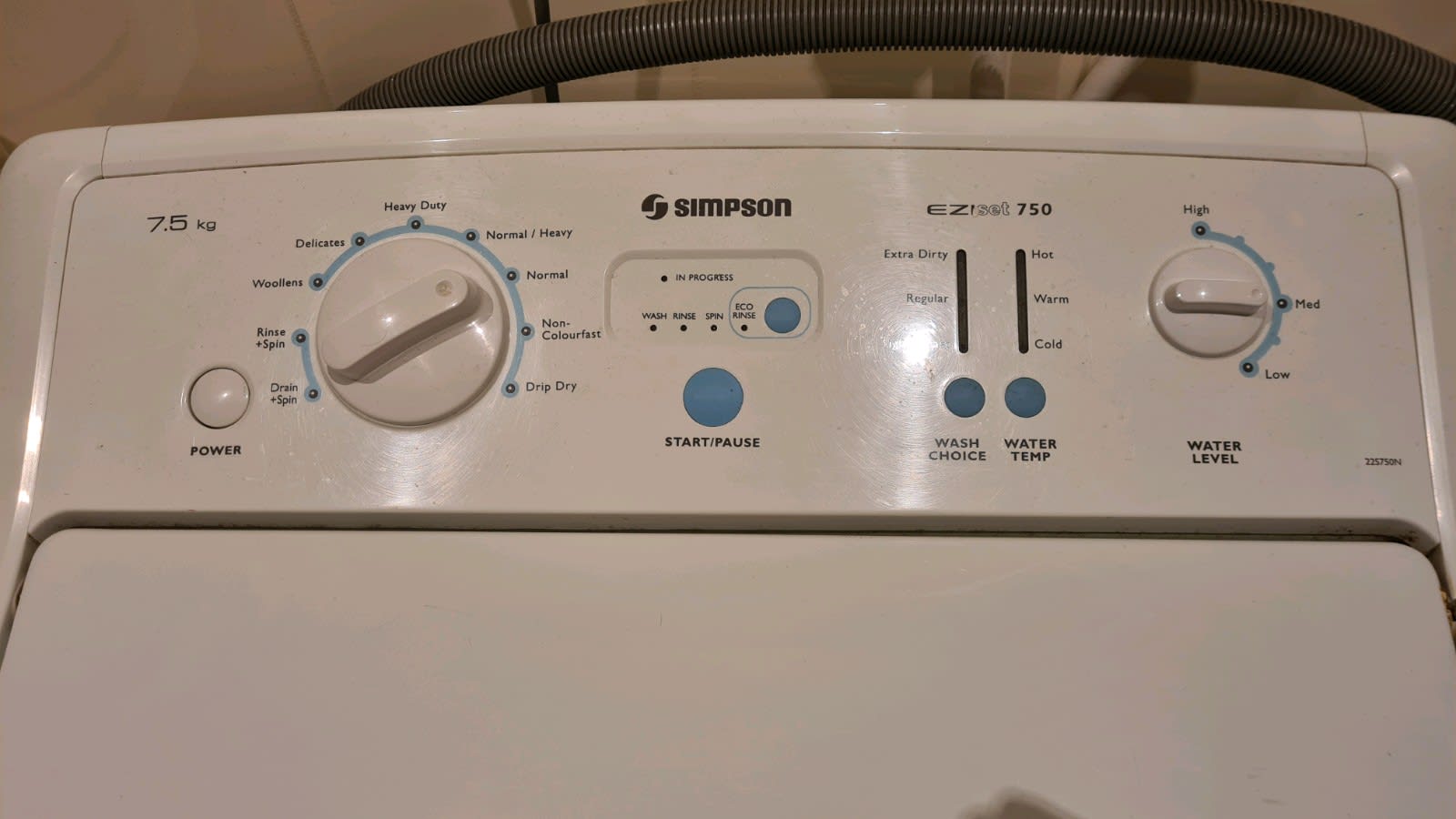 simpson 7.5 washing machine