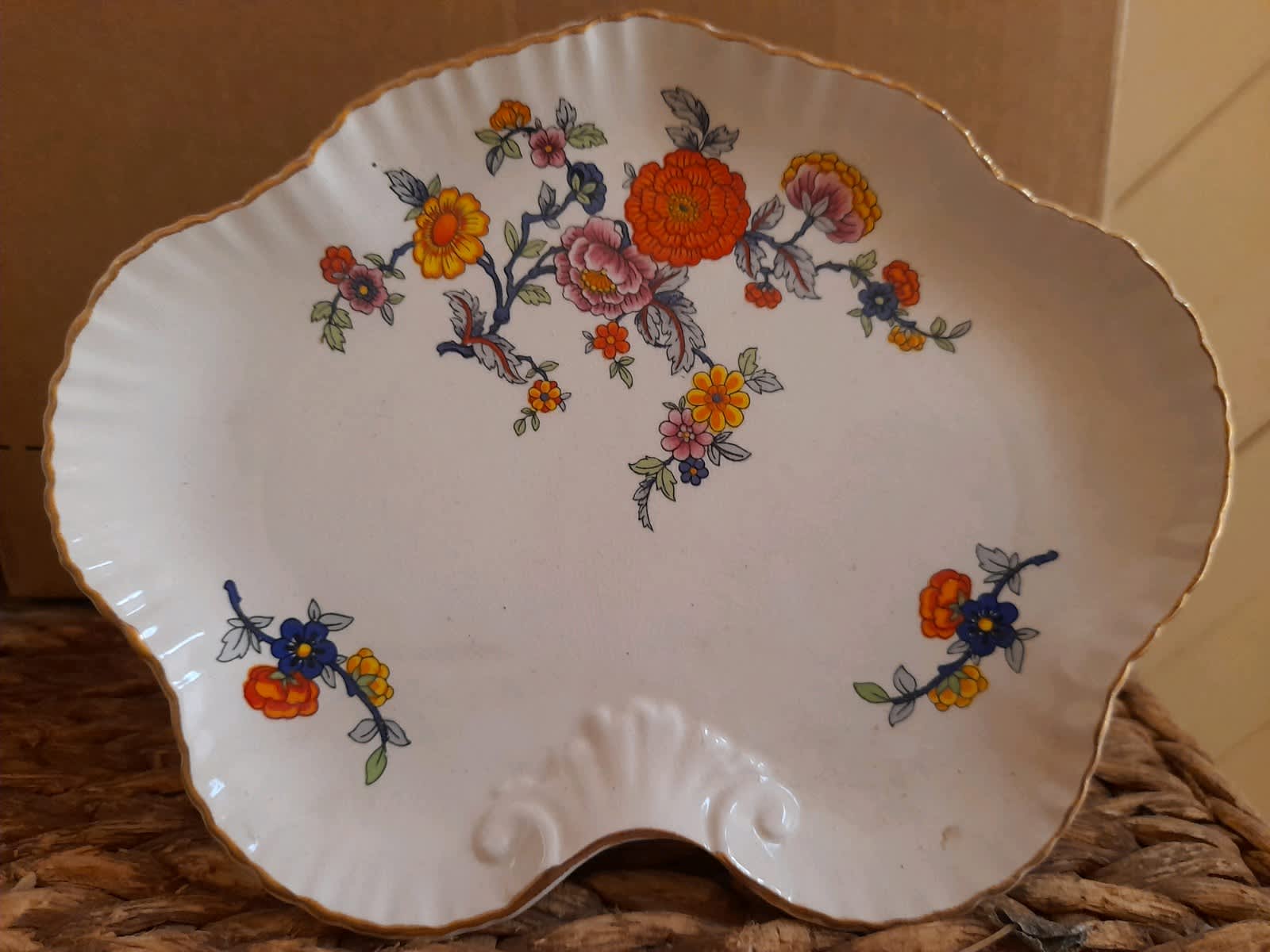 Set 6 x Salad Plates 8 Crinoline Lady James Kent Chintz vintage  earthenware