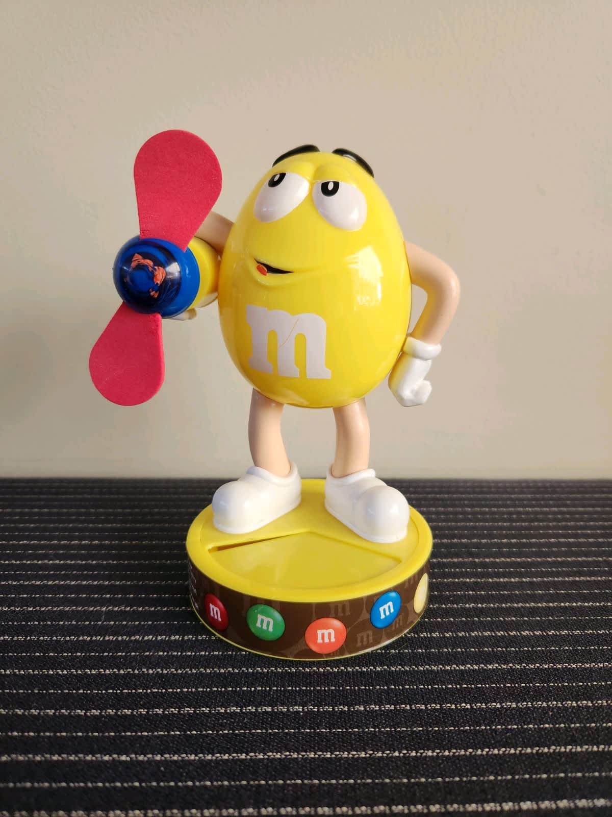 M&M's Blue with Saxophone Candy/Gumball Bank Dispenser