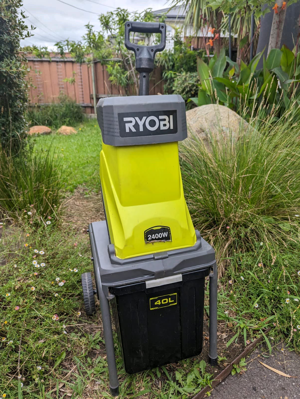 Ryobi™ 2400W Heavy Duty Crushing Electric Shredder Garden Mulcher