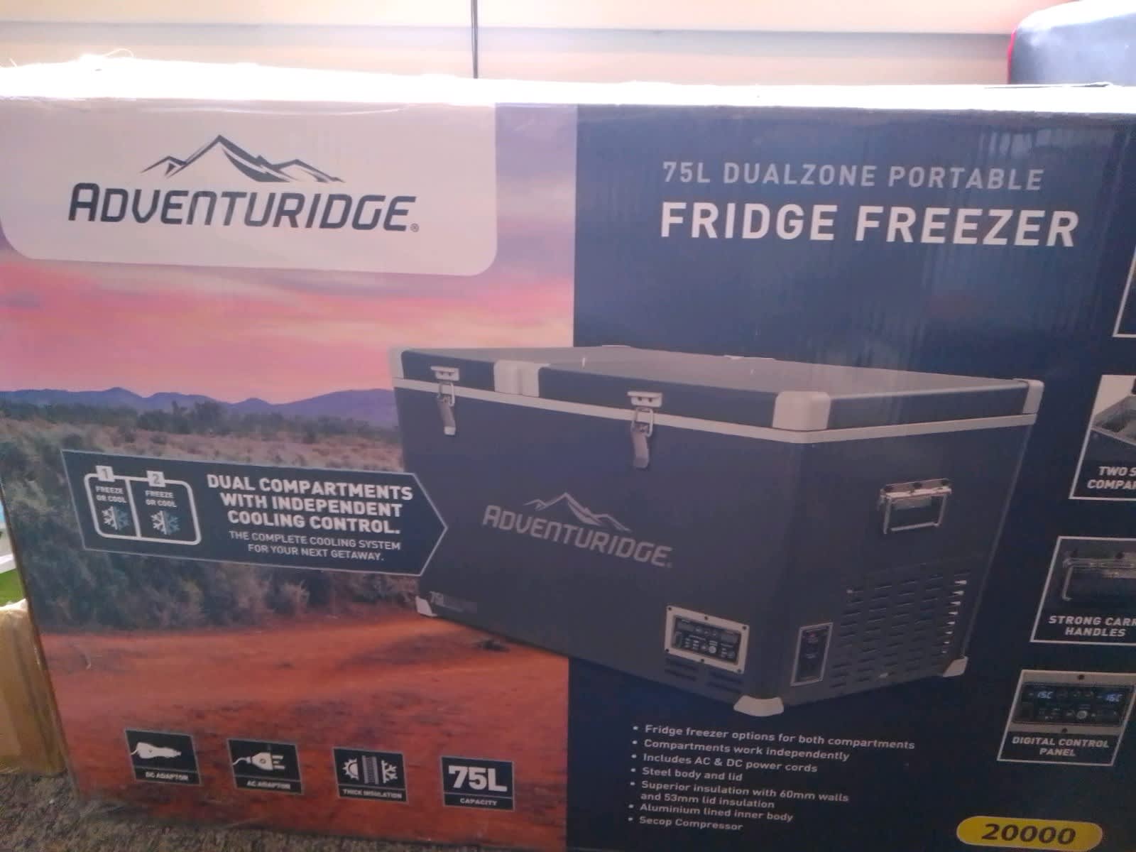 adventuridge fridge 75l