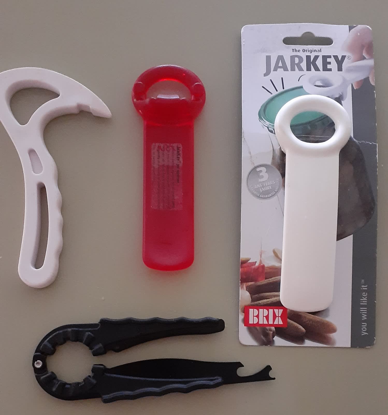 Brix JarKey Original Easy Jar Key Opener, Set of 2, Red