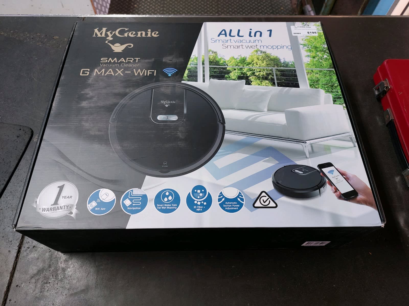 my genie gmax wi fi intelligent robotic vacuum