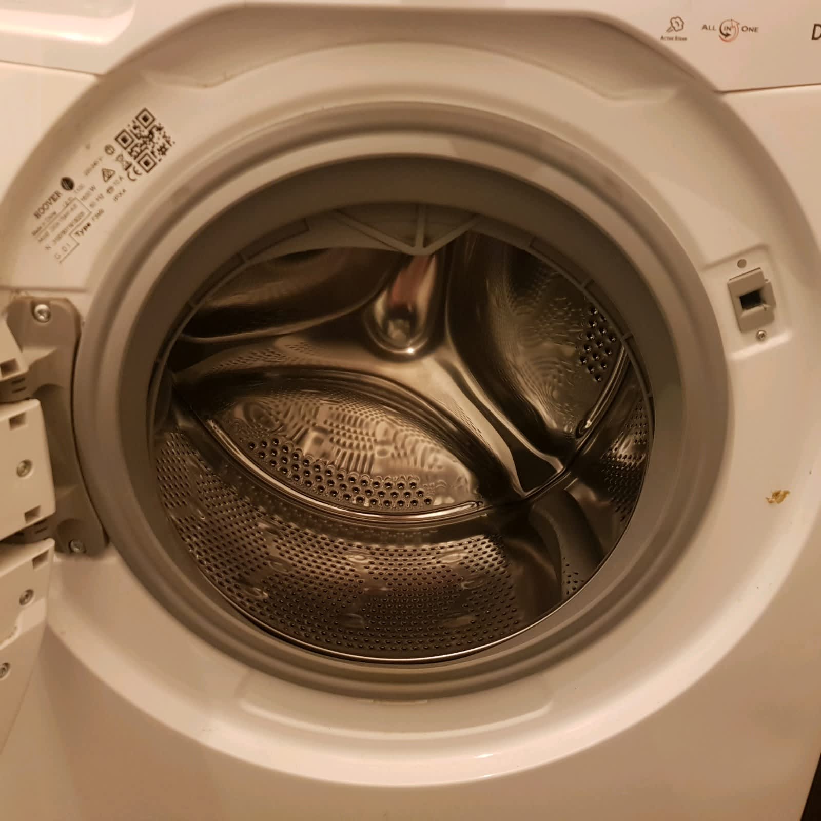 hoover 7.5 kg front load washing machine dxoa175ah1 aus