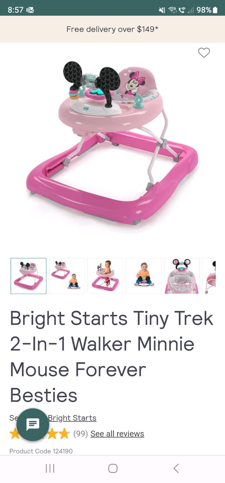 Minnie mouse clearance walker kmart