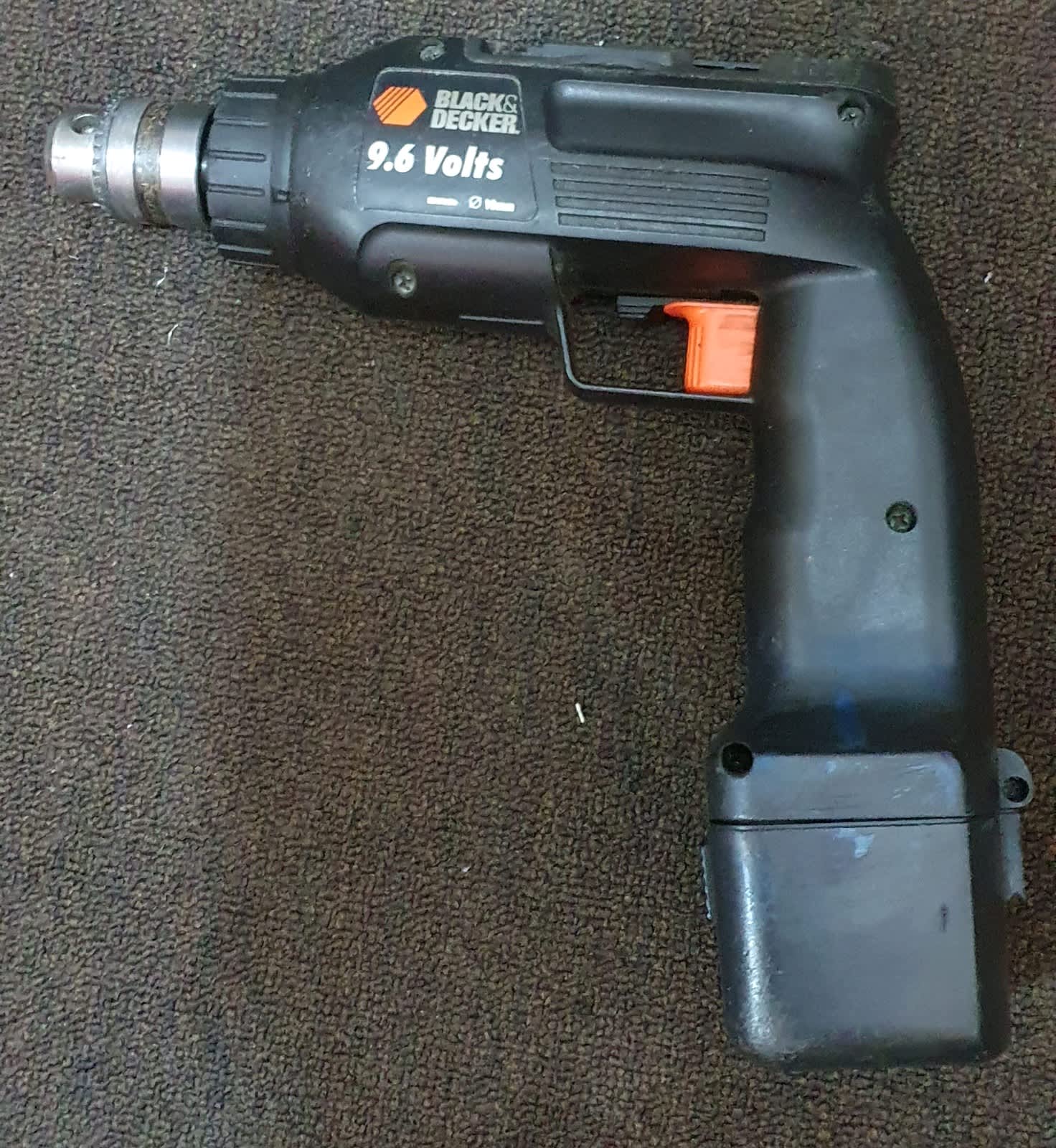 Black & Decker 9.6v drill, with slide pack battery and New $45