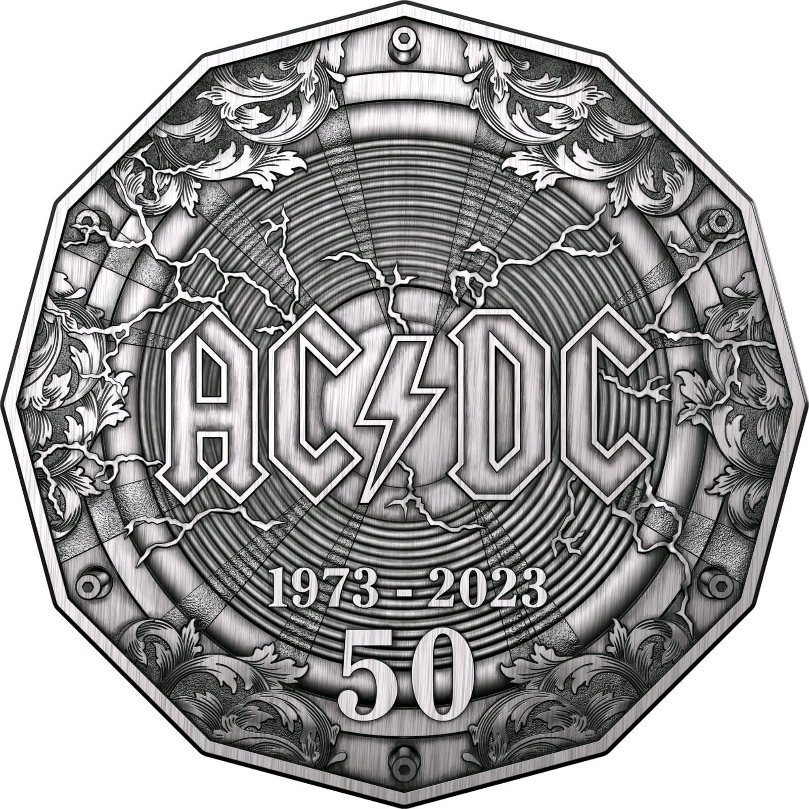 FREE POST- 2023 Australia 50Th Anniversary Of Ac/Dc 50 Cents Unc
