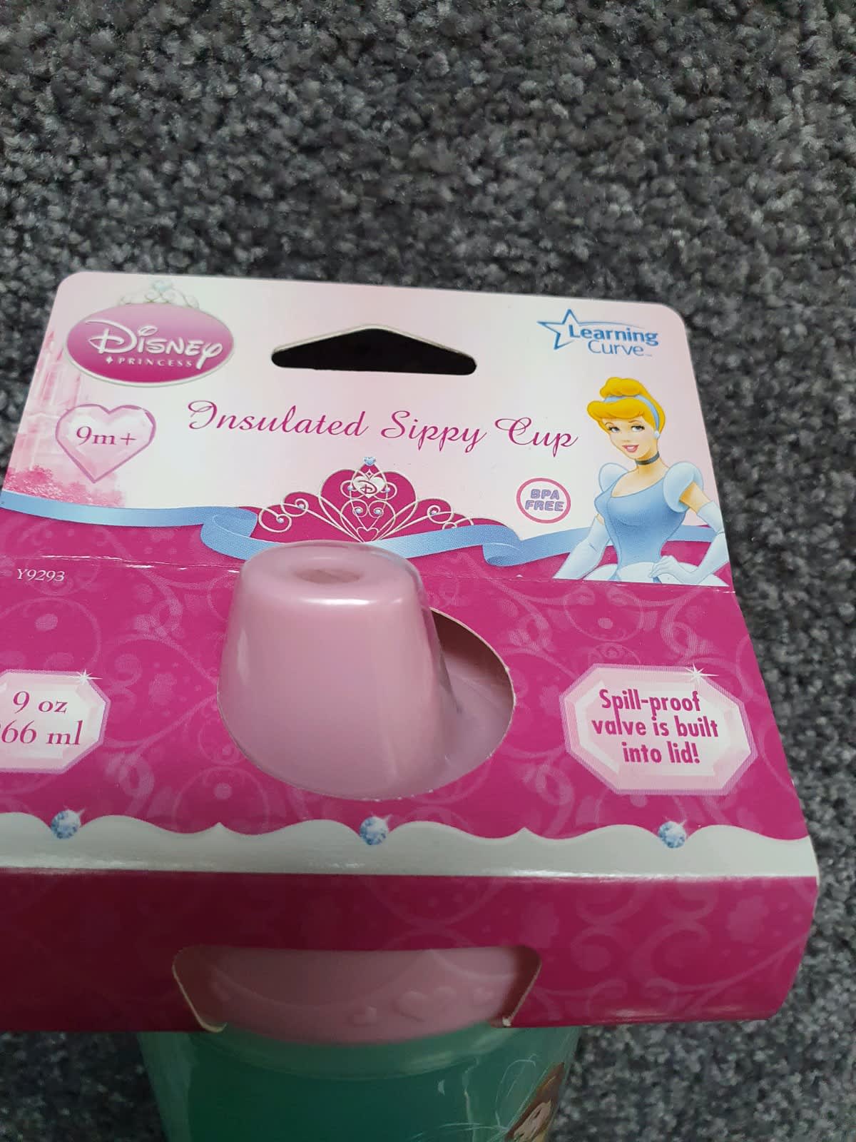 Learning Curve Disney Princess Sippy Cups Insulated 9 oz 9M+