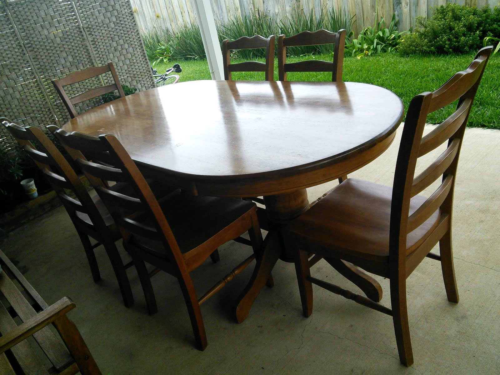 8 second hand dining chairs