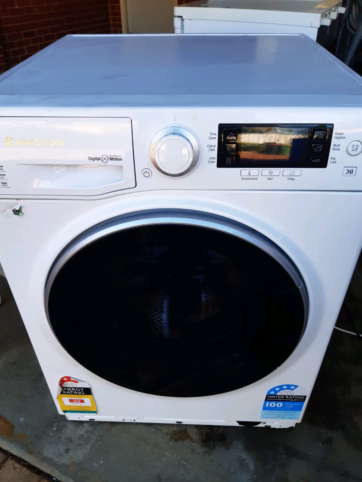 ariston 9kg front load washing machine