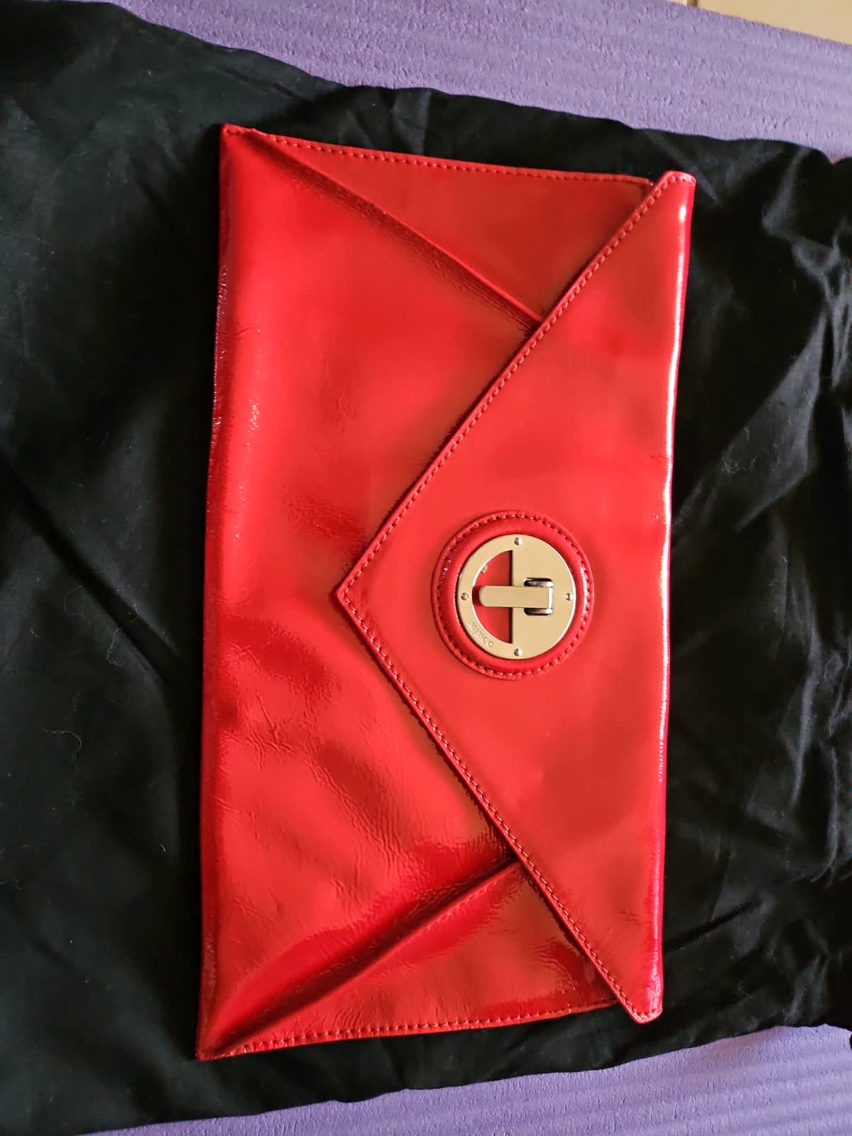 Red envelop clutch by Mimco #bags whole outfit is hot