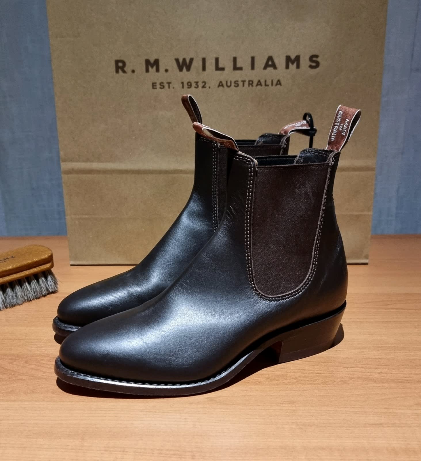 R.M.Williams - Women's Millicent Boot, Black, (Size 8.5)