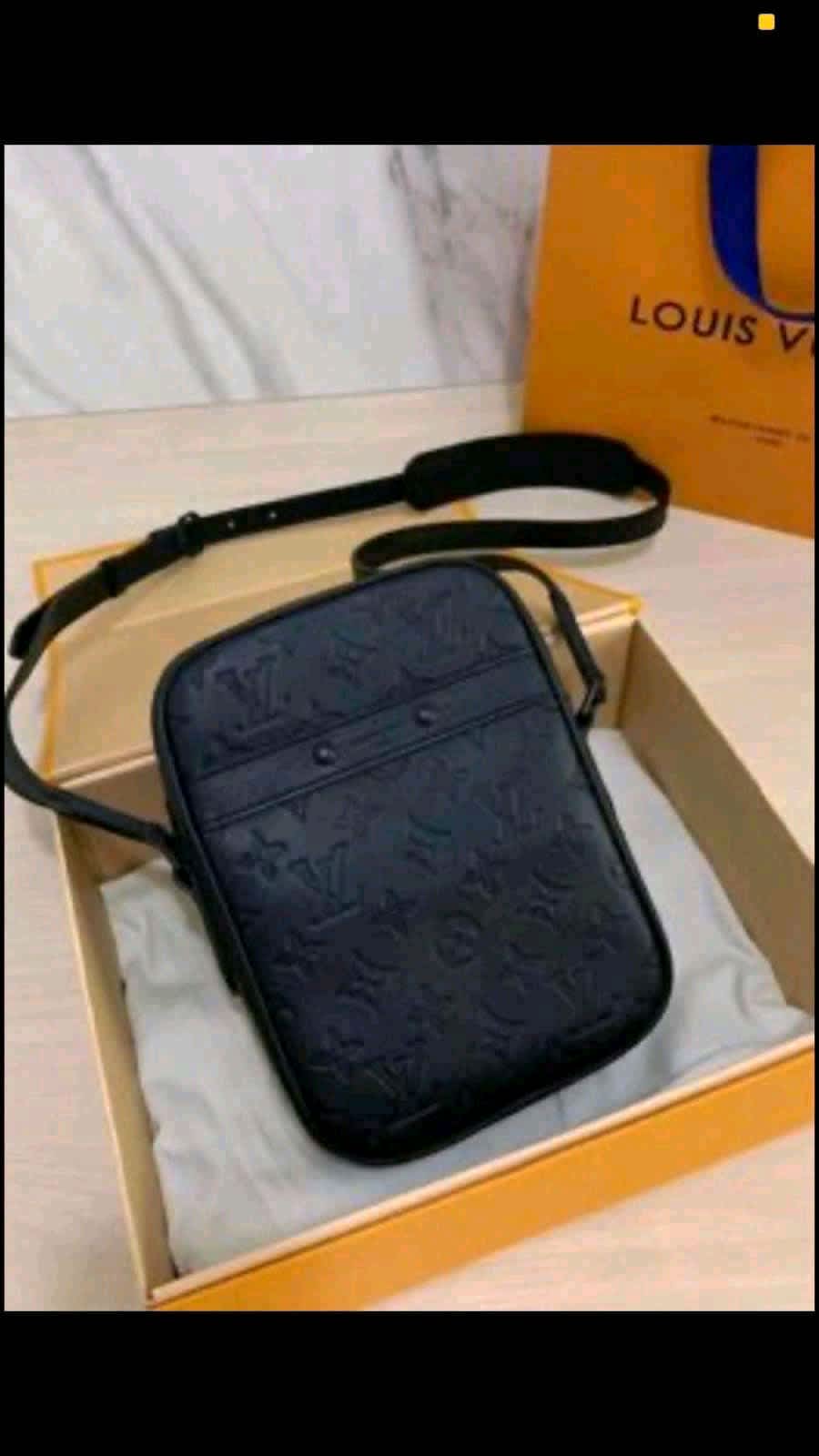 LV LV Men Danube PM in Monogram Shadow Cowhide-Black in 2023