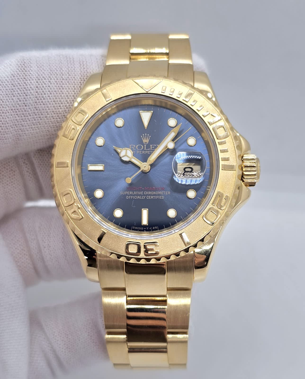 Rolex Yacht-Master II 18k YG White Dial Blue Ceramic 44mm Watch 116688 -  Jewels in Time