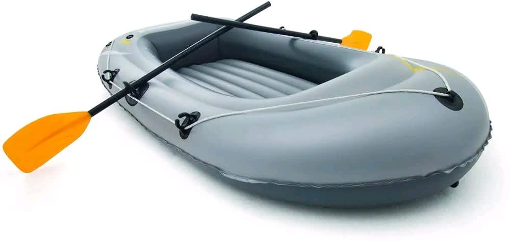 Intex Excursion Inflatable Rafting Fishing Person Boat W/ Oars Pump (3  Pack), Inflatable Boat Kmart