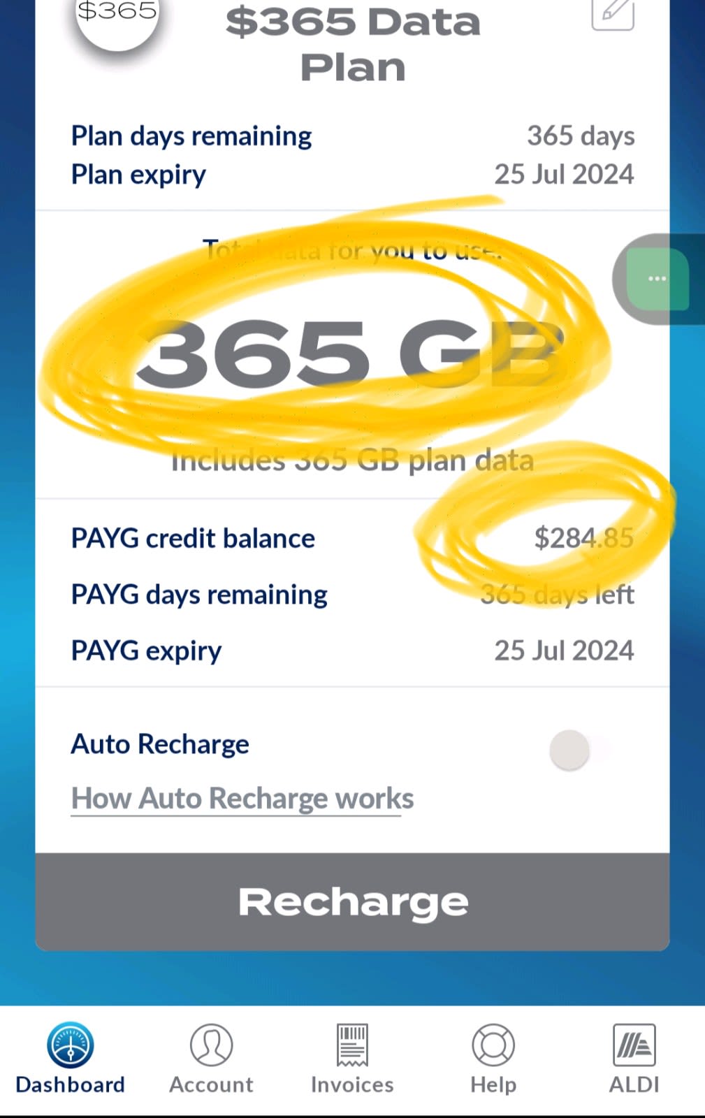 aldi payg recharge