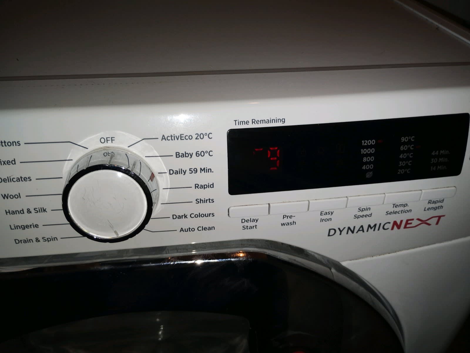 hoover washing machine saying e03