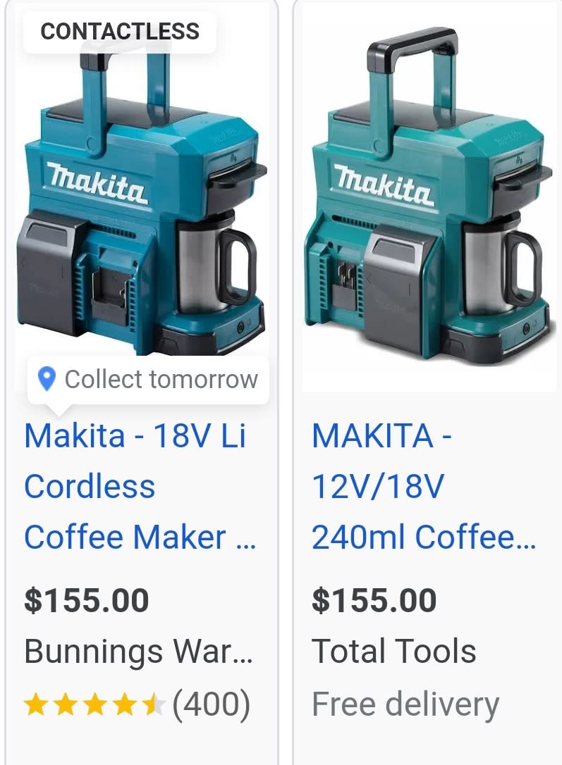 Makita coffee shop maker bunnings