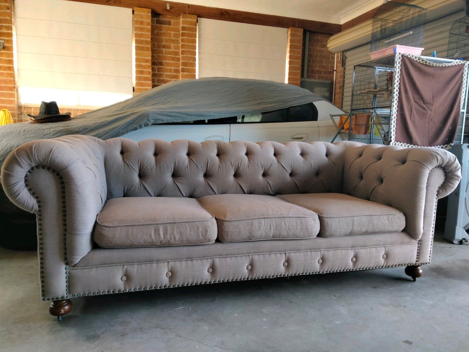 Fabric Chesterfield Sofas Gumtree Australia Free Local Classifieds