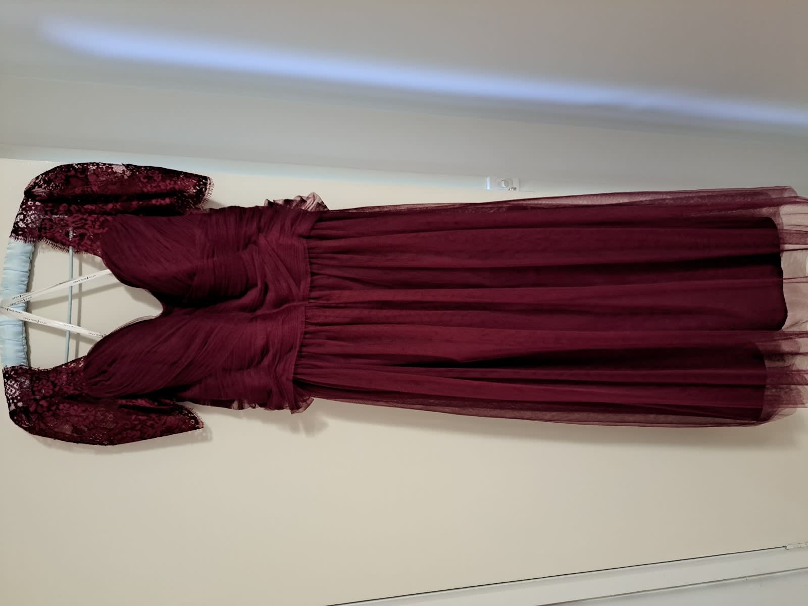 F19328 hot sale dress wine