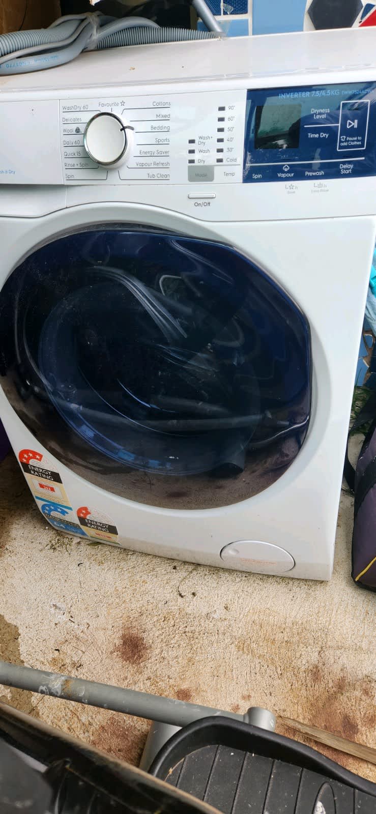 samsung 8.5 kg 6kg quickdrive washer dryer combo wd85n74fnor