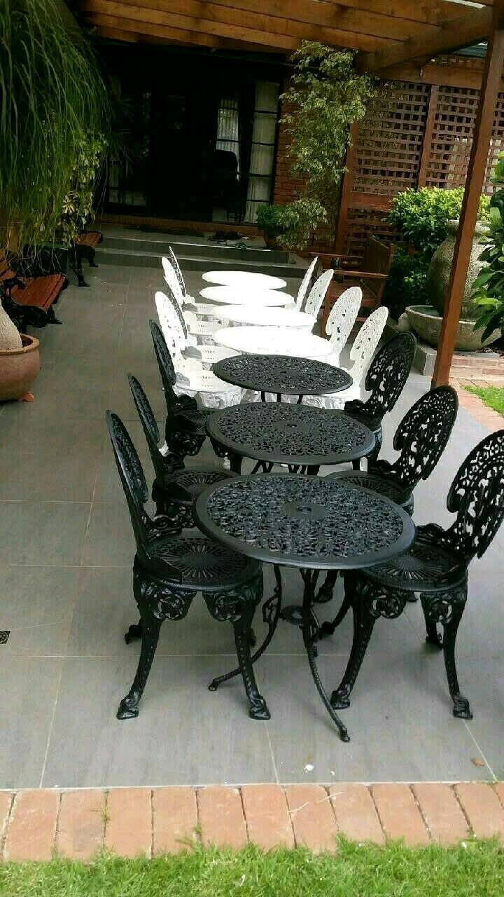 second hand patio table and chairs