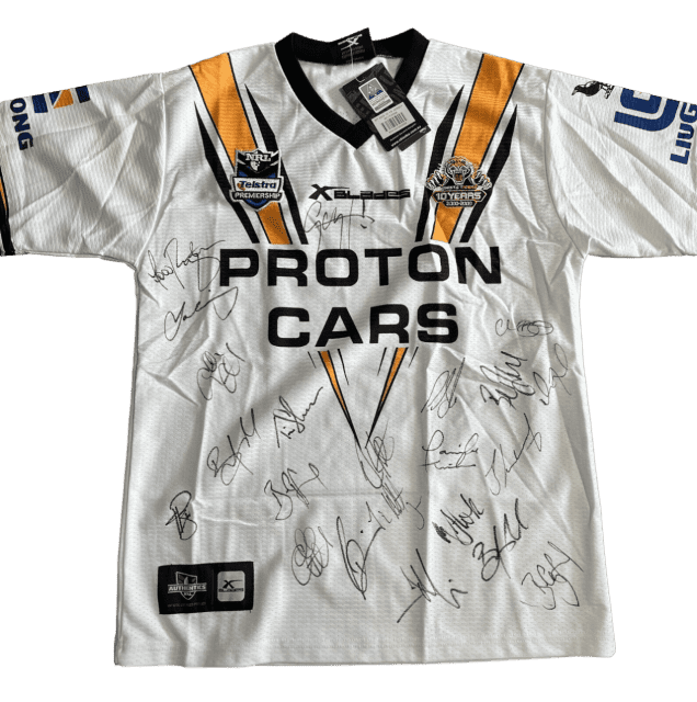 Wests Tigers Greatest Signed Jersey :: Wests Tigers :: NRL - Rugby League  :: Sports Memorabilia :: Memorabilia Australia