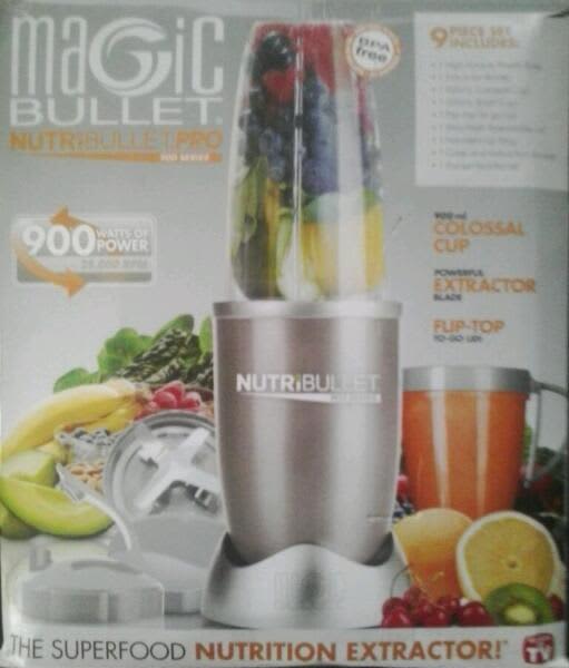 BRAND NEW, GENUINE NUTRIBULLET POWERFUL PRO900 SERIES,9PIECE SET