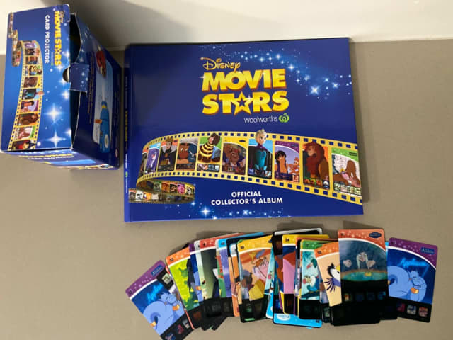 Disney Movie Stars Cards Booklet And Projector Toys Indoor