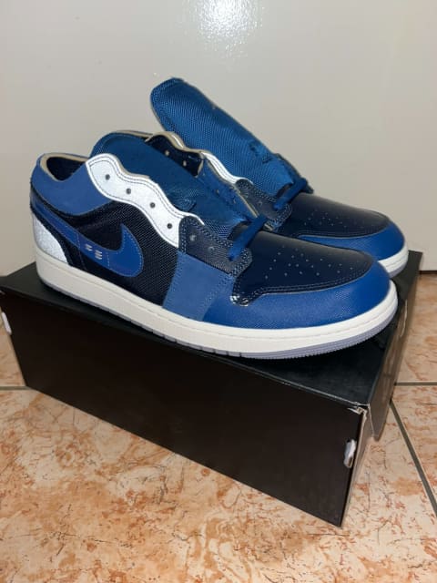 Jordan 1 Low SE Craft Obsidian French Blue Ashen Slate White Men's -  DR8867-400 - US