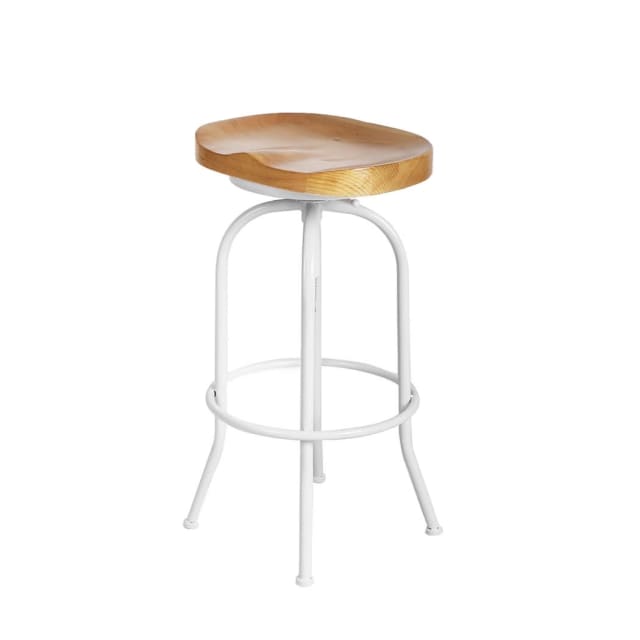 Levede Industrial Bar Stools Kitchen Stool Wooden Barstools Swive