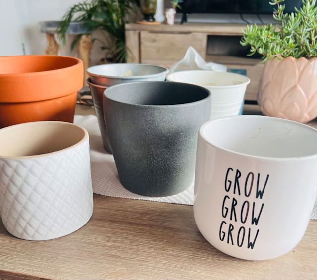 Various plant pots different sizes and colours Pots & Garden Beds