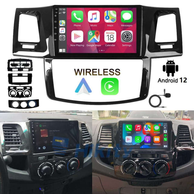 Android 12 CarPlay Car Stereo Radio GPS headunit For Toyota Hilux 05
