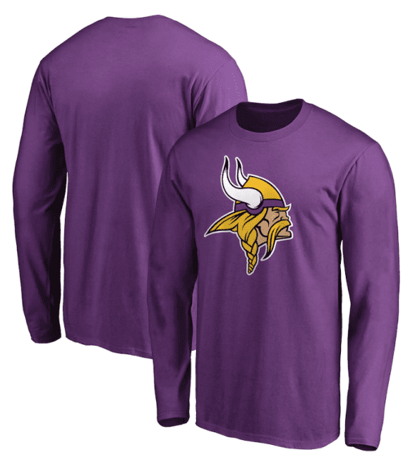 NFL Team Apparel Toddler Minnesota Vikings Primary Logo Purple T-Shirt