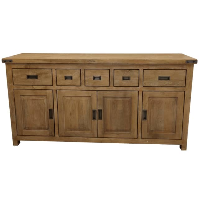 Gloriosa Buffet Table 180cm 4 Door 5 Drawer Solid Mango Timber Wo