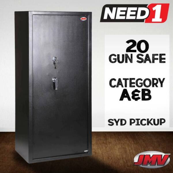 JMV 20 Gun Category A & B Heavy Duty Safe L Handle