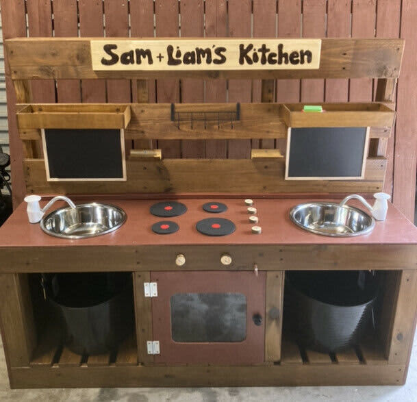 Mud Kitchen Outdoor Child Play Kitchen Double Sink Toys Outdoor Gumtree Australia Cardinia