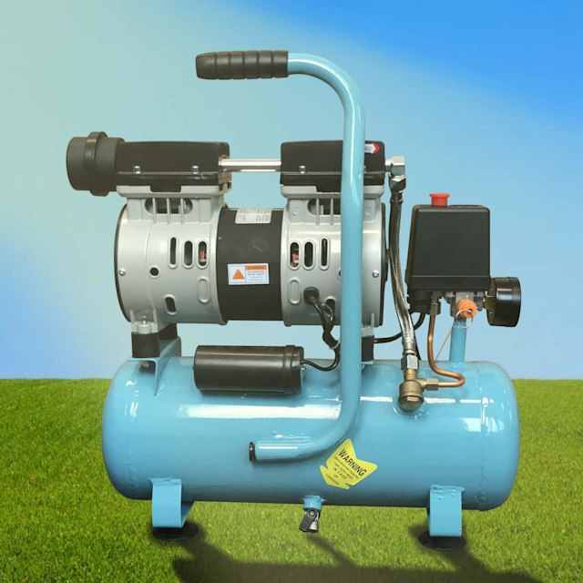 Air Compressor Oil Free 9L Tank Electric 0.7HP 40LMin 7Bar Direct Air