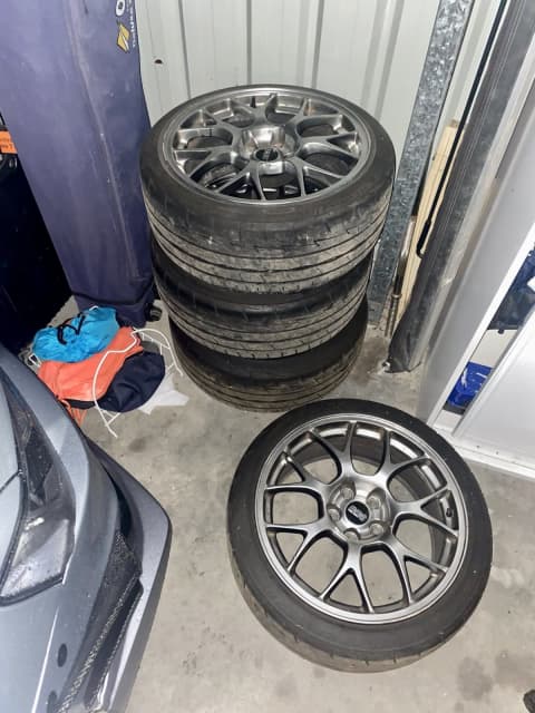 Set standard Evo X BBS rims with tyres | Wheels, Tyres & Rims | Gumtree ...