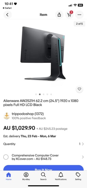 alienware 340hz