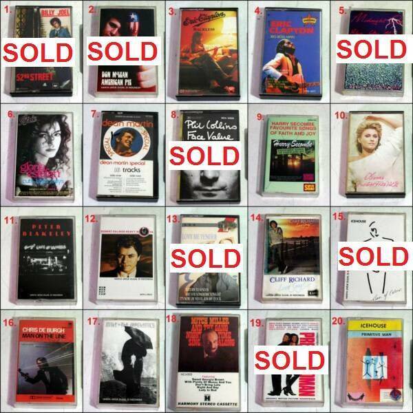 Assorted Original Various Artist Album Cassette Tapes (Batch 18