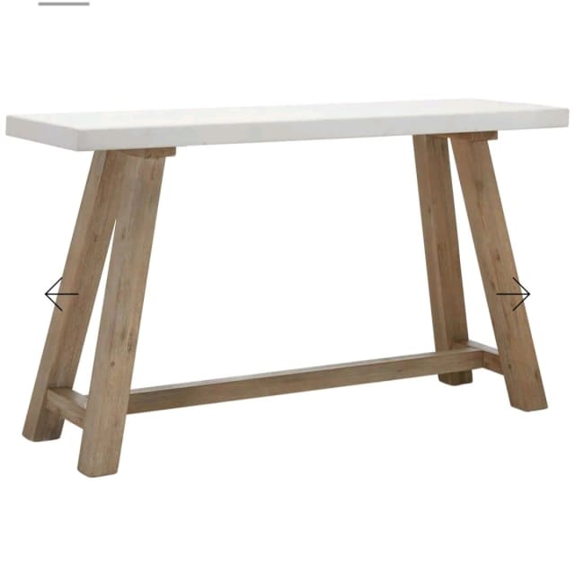 NOVA MARBLE TOP CONSOLE HALL ENTRY TABLE EXDISPLAY Buffets & Side