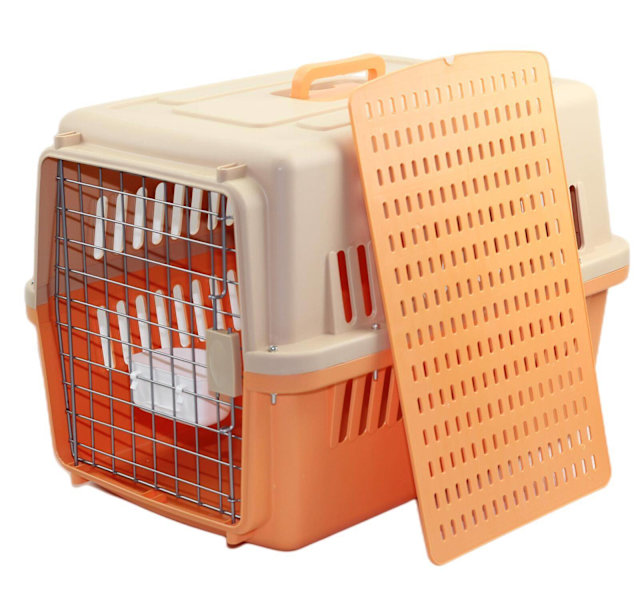 Dog Cat Crate Pet Carrier Airline Cage With Bowl & Tray Pet Products